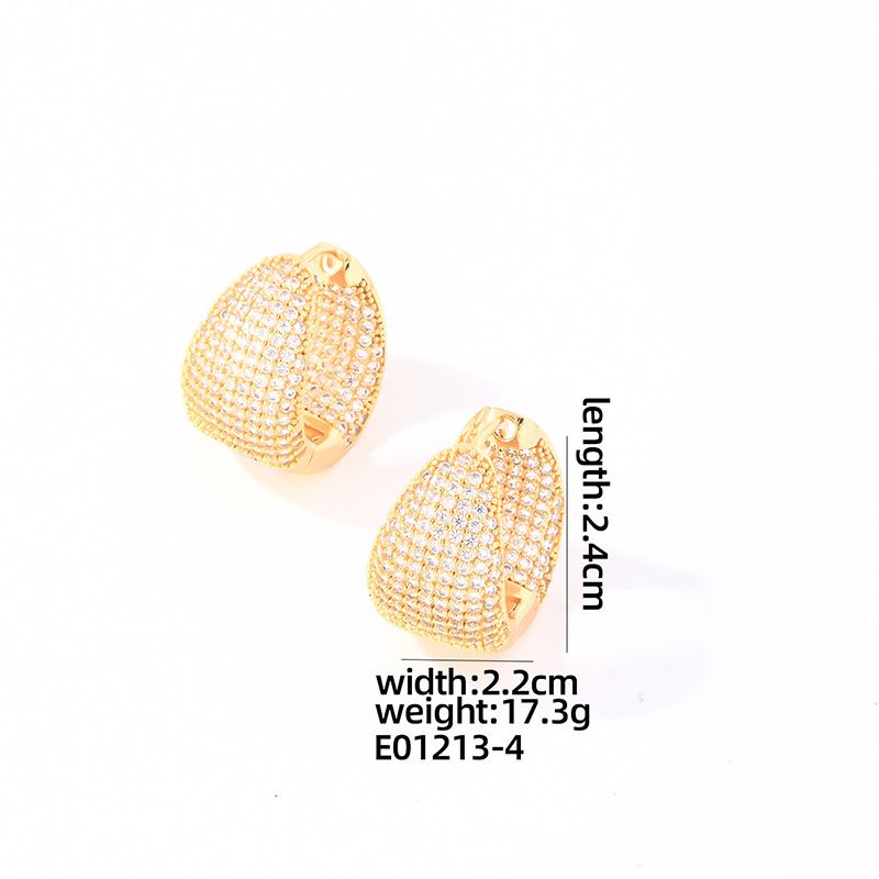 MOXI Diamond Inlaid Earrings – Fashion Lightweight & Versatile Celebrity Style Women's Jewelry_voghion.com