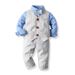 mother&kids striped vest long-sleeved cotton shirt trousers gentleman's three-piece set kids new spring and autumn children's suit_voghion.com