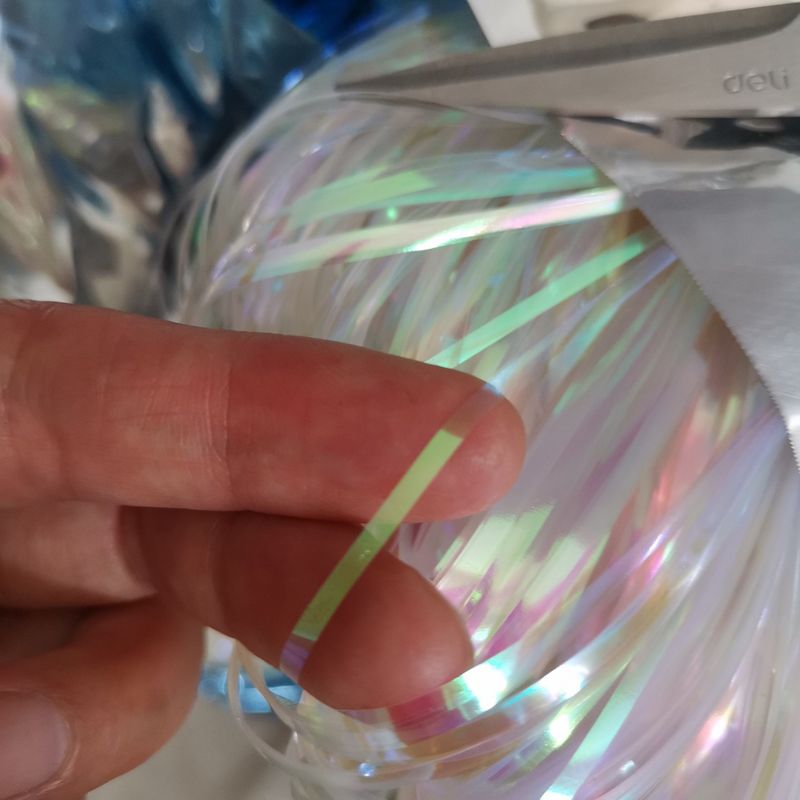 2MM Wide Wand Candy Color Fantasy Sound Paper Tassel Rain Silk Cat Teaser Ball Raw Material_voghion.com