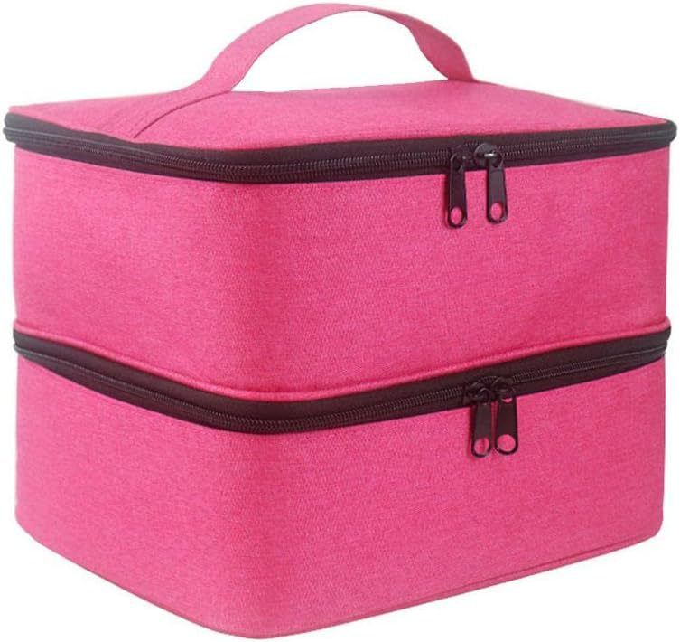 Organizer per smalto a doppio strato - Custodia portatile per 30 flaconi (borsa per il trucco compatta e adatta ai viaggi)_voghion.com