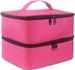 Organizer per smalto a doppio strato - Custodia portatile per 30 flaconi (borsa per il trucco compatta e adatta ai viaggi)_voghion.com