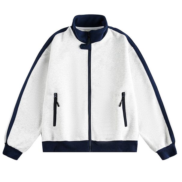 Gestreiftes Casual Sweatshirt im amerikanischen Stil für Herren im Frühling und Herbst 2025, neue trendige Jugend-Oberjacke_voghion.com