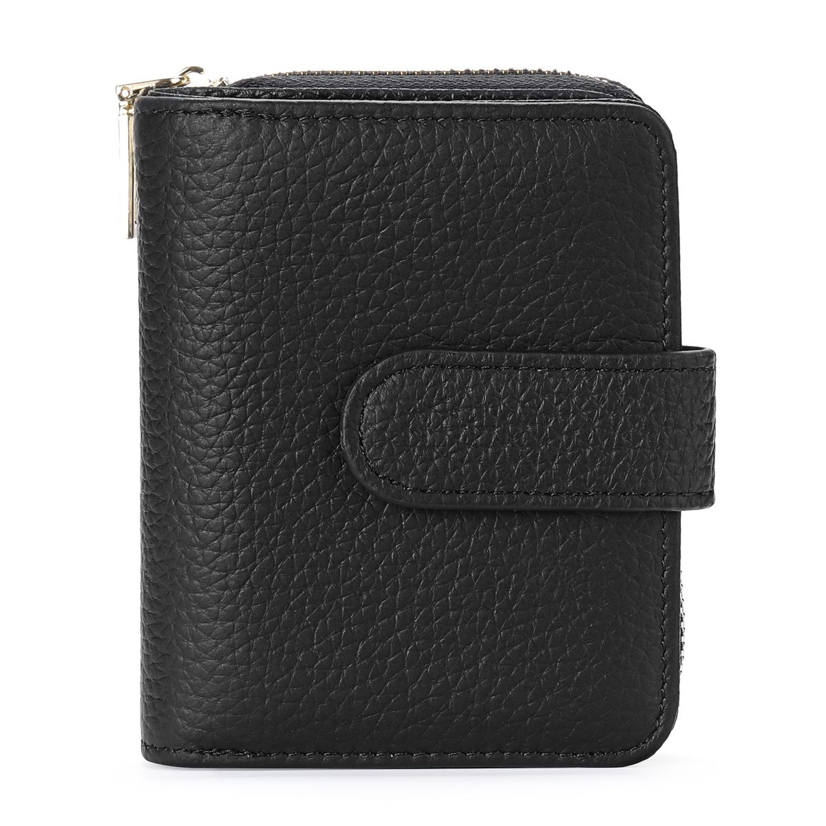 Women's Leather Wallet Short Card Bag Ins Simple Small Wallet Rfid Cowhide Coin Wallet_voghion.com