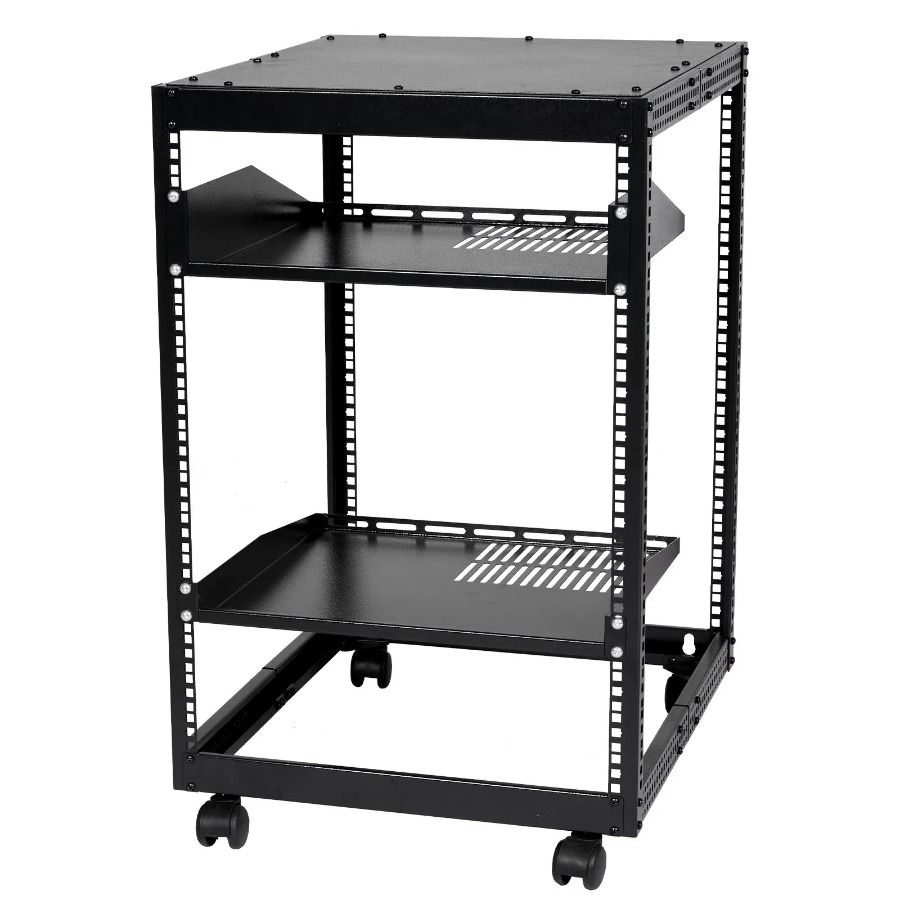 Telaio rack aperto regolabile per server rack o 4 rack con montaggio a parete per rete 15U 23''40'' AV_voghion.com