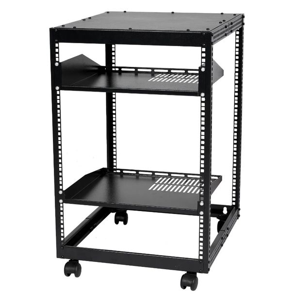 Telaio rack aperto regolabile per server rack o 4 rack con montaggio a parete per rete 15U 23''40'' AV_voghion.com