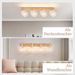 Glitzerlife Deckenstrahler 4 Flammig Weiß Deckenlampe Holz - Deckenleuchte E14 Modern Deckenleuchte Schwenkbar 350° Max.25w Innen HolzoptikSpotlights Für Flur_voghion.com