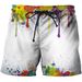 Pantalon de plage artistique coloré, impression numérique 3D, short de sport de rue tendance, été 2023_voghion.com