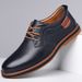 Genuine Leather Large Fashion Business Casual Hand-Stitched Men's Shoes Soft Sole Lightweight Size 48_voghion.com