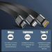 Câble de données USB Type C rétractable universel 3 en 1 de 100 W pour iPhone, Samsung, Huawei, Xiaomi et Android, charge rapide micro USB._voghion.com