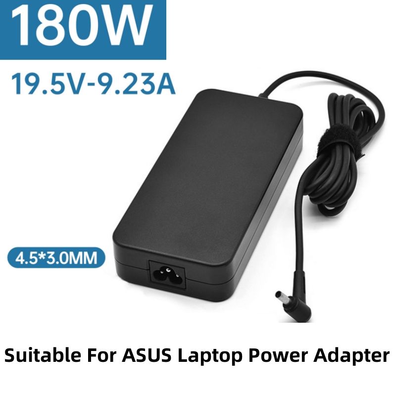 ​180-W-Netzteil, geeignet für ASUS-Laptops, 19,5 V, 9,23 A, Ladegerät mit 4,5 x 3,0 mm Spitze, kompatibel mit ASUS ROG Zephyrus G14/G15, TUF Dash F15_voghion.com