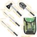 6-in-1 Multi Tool Survival Kit Shovel Knife Axe Saw Nail Puller W/ Pouch Outdoor Gear Camping_voghion.com