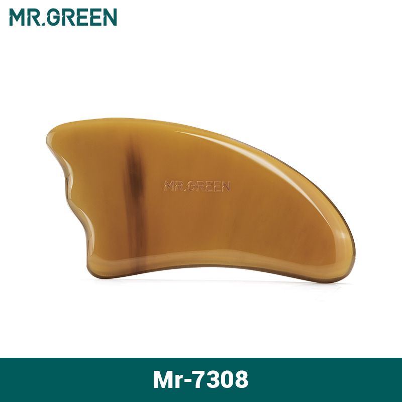 Scraping MR.GREEN Guasha Massage Board Ox Horn Face Neck Body Massage Beauty Tool SPA Skin Caring Neck Pai_voghion.com