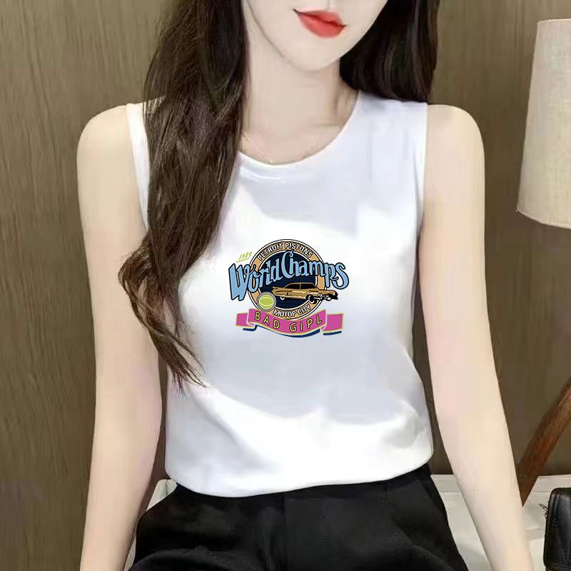 Weste aus reiner Baumwolle für Damen, innere Basisschicht, weißes chinesisches Oberteil, lockeres Sommer-Camisole, neuer Stil_voghion.com