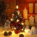 Mini-Christbaumschmuck, 40 cm, mit LED-Lichtern – festliche Tischdekoration für Zuhause, Büro, Party_voghion.com