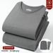Set di pantaloni con scollo rotondo caldo tedesco in velluto a maniche lunghe per uomo autunno inverno base, parte superiore e inferiore, strato interno_voghion.com