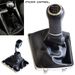 Car 5/6 Speed Gear Manual Shift Knob Lever With Leather Boot For ASTRA III H 1.6 VAUXHALL 2004-2010_voghion.com