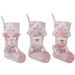 New Children's Pink Sequin Christmas Decoration Socks Gift Bag Wholesale Christmas_voghion.com