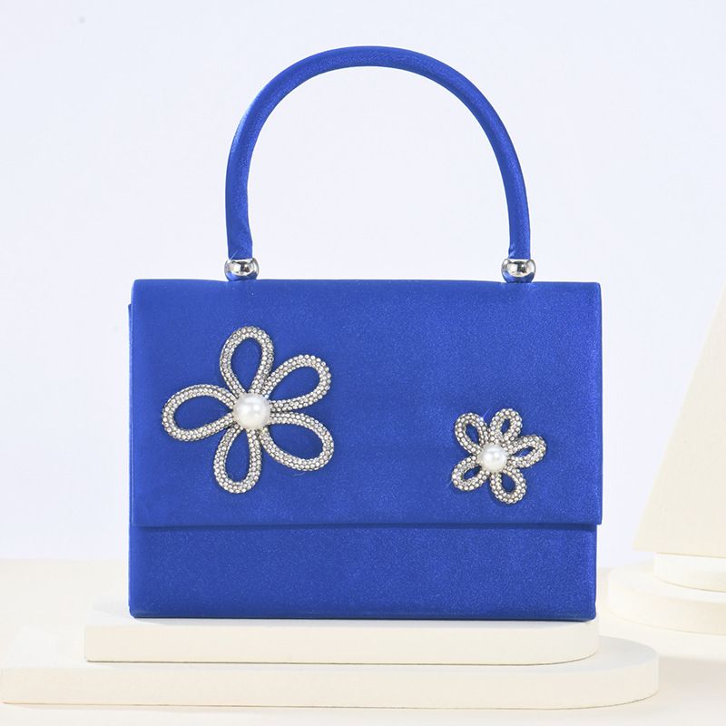 Borse da donna Borsa quadrata piccola con fiocco di neve e diamanti Borsa da sera con pochette e fiori Borsa a tracolla con tracolla a pois_voghion.com