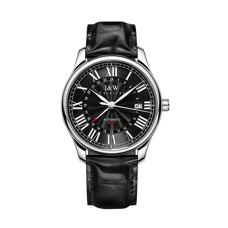Carnival Marke IW High-End-Serie Luxus Saphir MIYOTA Bewegung Mechanische Uhr Männer Mode Automatische Datum Herren Uhren_voghion.com