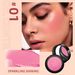 Air Cushion Blush Powder Rouge Powder Nawilżający Mushroom Head Powder Puff Powder Blusher Cream_voghion.com