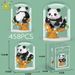 HUIQIBAO Mini Cute Panda Micro Building Blocks 3D Diamond Model Animals Bricks DIY City Construction Toys for Children Kids Gift_voghion.com
