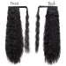 Braziliaanse Remy Human Hair Water Wave Ponytail Extensions Natuurlijk Haarstuk voor Vrouwen_voghion.com