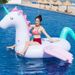 Giant Inflatable Pegasus Float - Dual-Color Candy Unicorn Ride For Women & Adults (Extra Large Pool Lounger Heavy-Duty PVC 150cm Size)_voghion.com