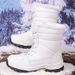 Men's Casual Winter Snow Boots With Fleece Lining, Waterproof & Slip-Resistant, Mid-Calf Height For Outdoor Activities, Cold Weather Protection_voghion.com