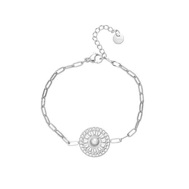 Damsmycken Fransk titanstål Pärlarmband Kollektion Infällda Pärlor Rostfritt Stål Design_voghion.com