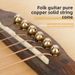 Folk Pure Copper Cones Brass Posts Peg Puller Extension Sustain Guitar String Fixing Pegs Set_voghion.com