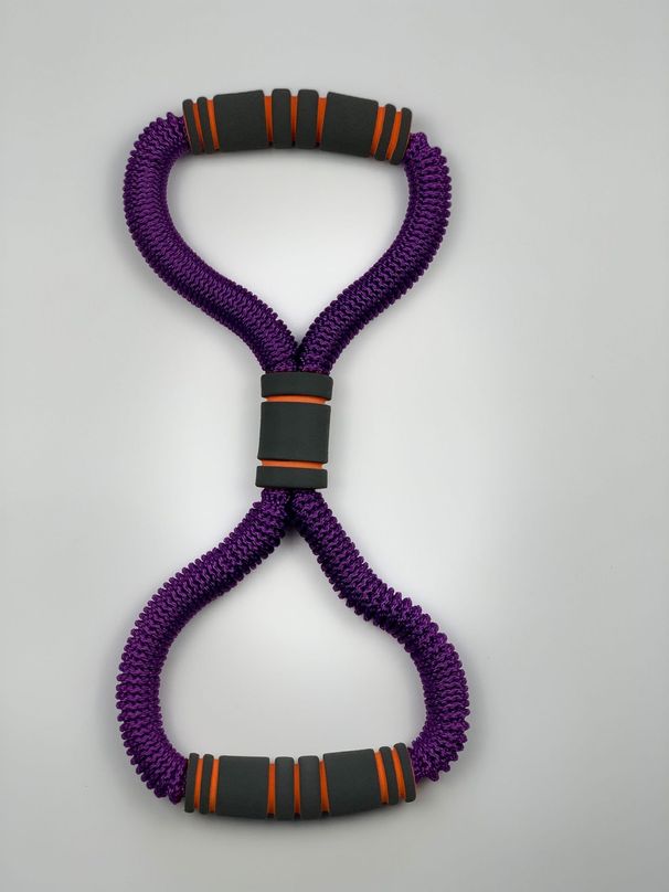 Fascia protettiva in tessuto, resistenza, corda a forma di 8, apri-spalle, attrezzatura per il fitness, dimagrimento della schiena e delle gambe_voghion.com