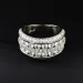 Luxury Designer Double Layered Full Diamond Wide Body Ring 925 Silver Plated Brass Rings Lady Commute Jewelry Accessory_voghion.com