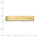Kelly Waters Gold-plated With Criss Cross And Oval Center Tie Bar_voghion.com