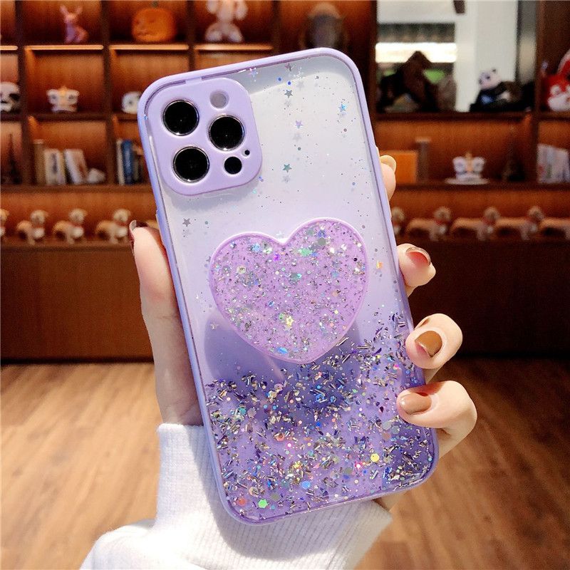 Custodia per telefono per Samsung Galaxy S20 FE Note 20 U con placcatura a cuore d'amore, custodia in silicone di lusso per A51 A71 A31_voghion.com