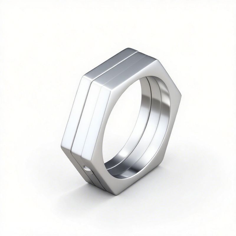 Anello da uomo in acciaio al titanio semplice multi-lato, in vendita, con personalità di tigre, versatile, autodifesa_voghion.com