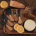 Stainless Steel Acacia Wood Base Cheese Spatula Fork Cream Knife 6-Piece Set_voghion.com