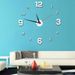 DIY Luminous Wall Clock Acrylic Decorative Silent Modern Creative Design_voghion.com