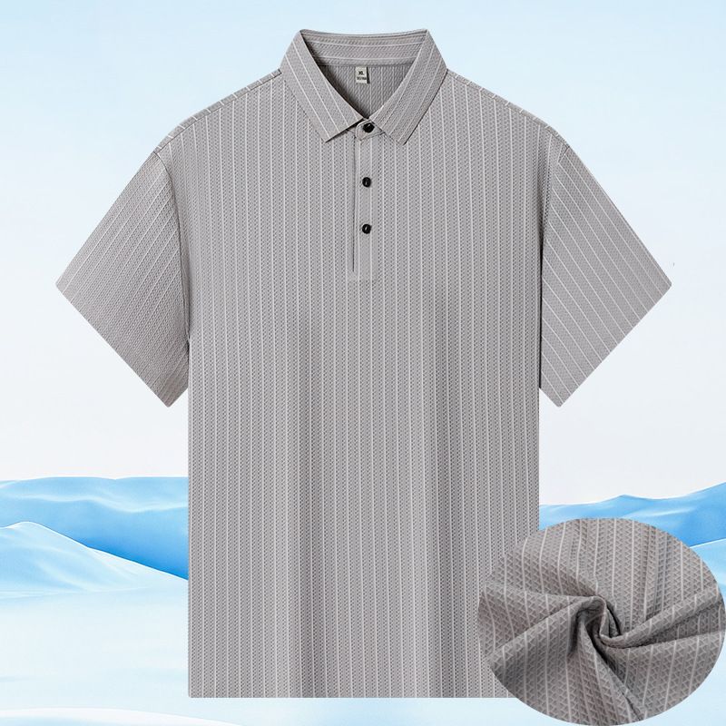 Men's Clothing Summer Slim-Fit Cool-Tech Wrinkle-Free Stretch Crew Neck T-Shirt With Breathable Ice Silk Fabric (Multiple Colors & Sizes)​_voghion.com