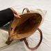 INS Forest Style Stroh Strand Handtasche für Frauen 2025 Frühling neue Single Schulter Tote Korb gewebte Tasche_voghion.com