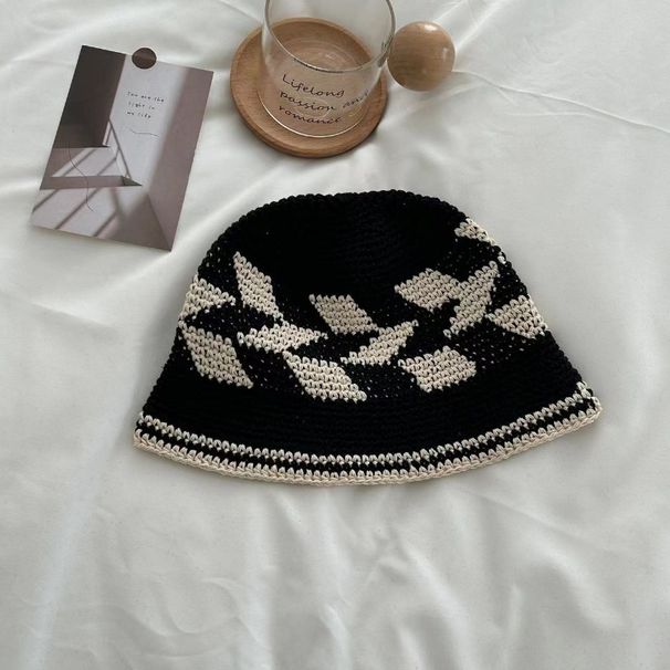 Divatbemutatók Haruku stílusú kontrasztos színű kötött kalapok férfiaknak, tavaszi és őszi utcai divatos retró pulóverek nőknek_voghion.com