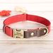 Free Custom PU Leather Dog Collar Engraved Dog Collars Adjustable Pet Buckle ID Necklace Durable For Small Medium Large Dogs Pug_voghion.com