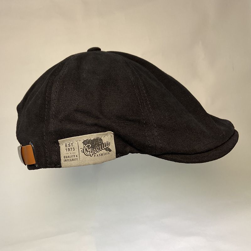 2023 Ny bruksstil Herrehatter Berets Britisk vestlig stil Ivy Cap Klassisk kvinne Vintage bomull og lin Beret_voghion.com