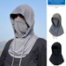 Masque de protection solaire d'été pour hommes, couverture intégrale du visage, cache-cou respirant en soie glacée, écharpe, bonnet, voile 3 en 1 pour le cyclisme_voghion.com