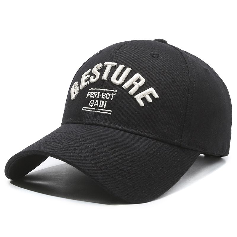 Enlarged And Deepened Korean Version Embroidered Hat For Women, Face Slimming, Large Head Circumference, Pure Cotton,_voghion.com