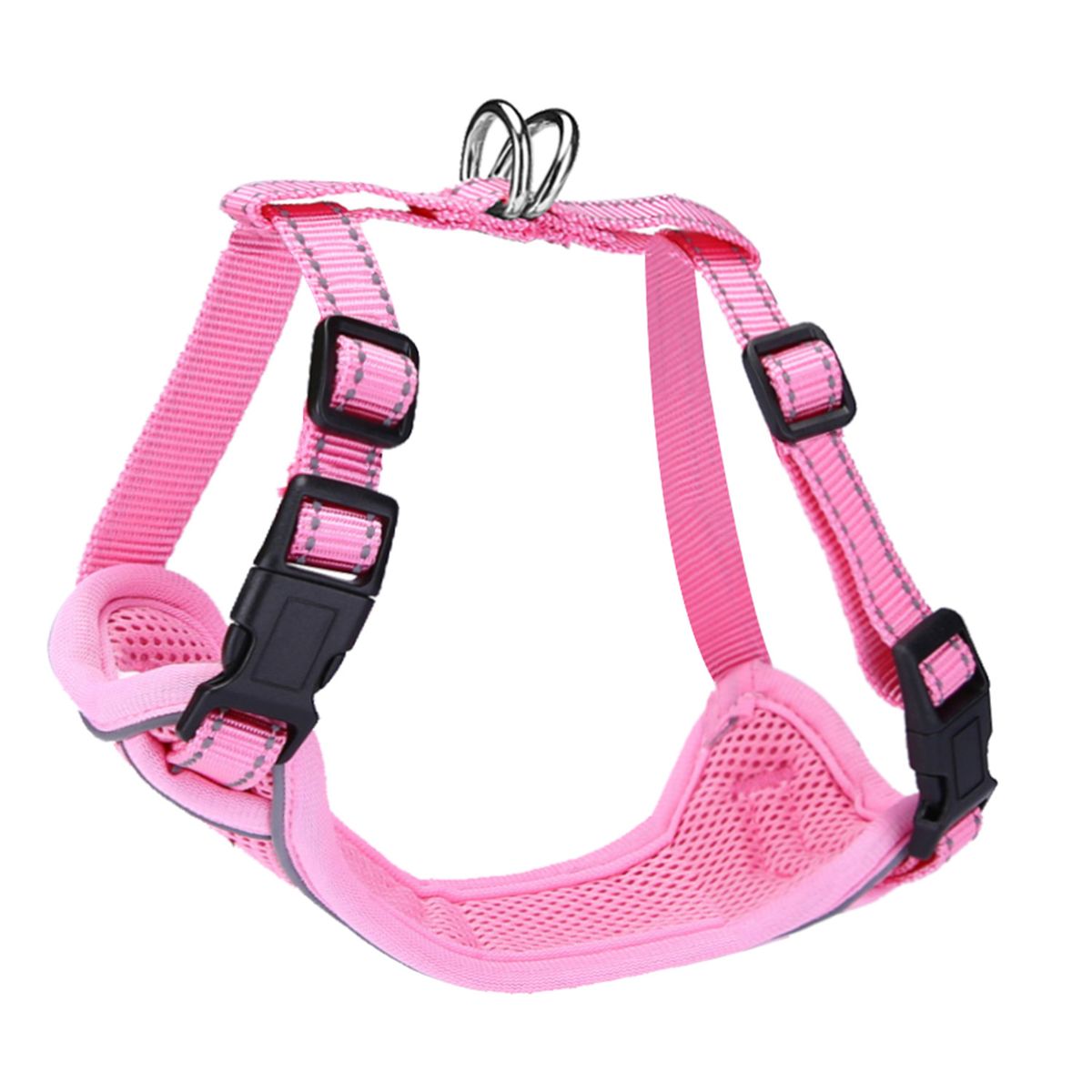 Guangying Pet Harness Reflective Strip Adjustable Breathable Cats Dogs Vest Chest Strap For Outdoor_voghion.com