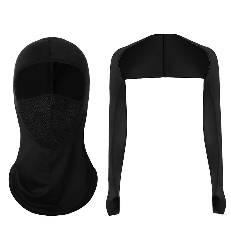 Cycling Face Mask Outdoor Sports Pullover Hat Summer Sun Protection Shawl Multi-use Raglan Sleeve Cover Combination_voghion.com