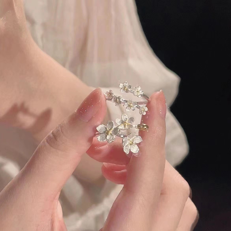 Anello per fidanzata, design di nicchia, senso di luce, lusso, temperamento semplice, aperto, fidanzata, studentessa_voghion.com