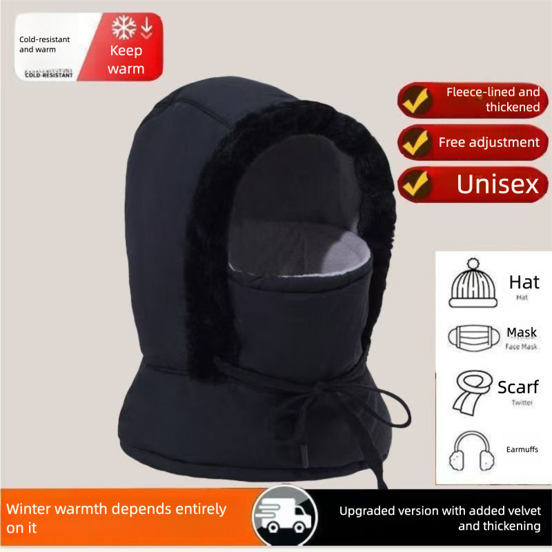 Lei Feng per uomo e donna, calore invernale, protezione dal freddo, antivento, con fodera in pile, bici elettrica ispessita_voghion.com