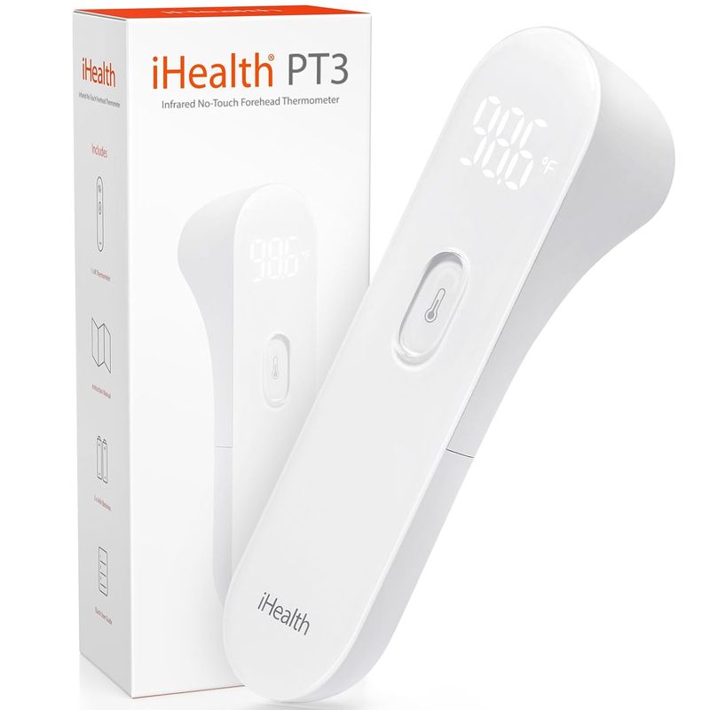 iHealth Non-Touch Forehead Thermometer Suitable Adults, Children, Babies - FSA HSA Eligible, 3 Ultra-Sensitive Sensors,_voghion.com