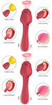 Rose Vakuumsugande Dildo Vibrator för kvinnor Bröstvårtor Oral Clit Sucker Klitorisstimulator Vibrerande varor Sex_voghion.com